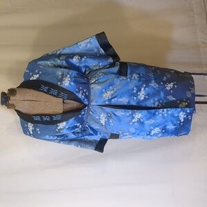 Reversible Satin Kimono housecoat